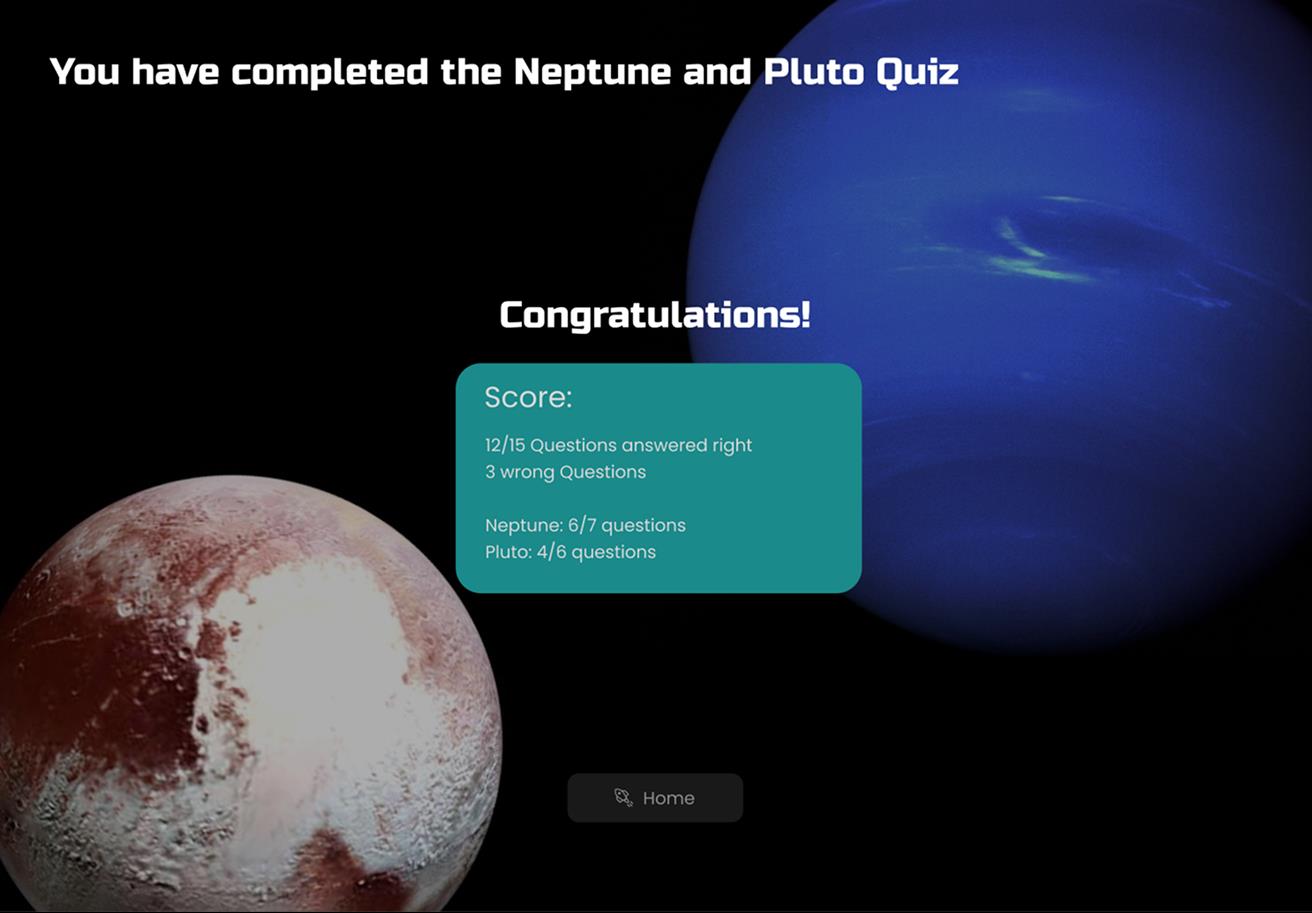 Neptune and Pluto Exhibit
